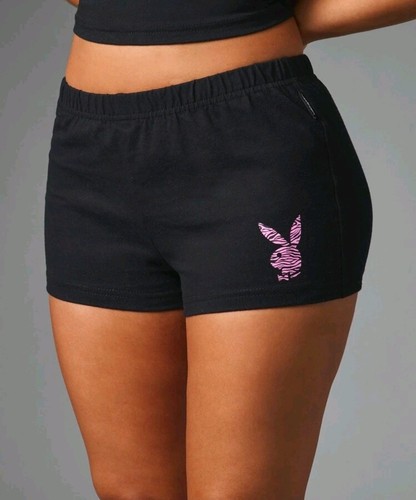 Playboy mini shorts with zebra - playboy,