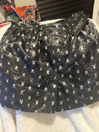 Playboy boxers black silver - playboy,