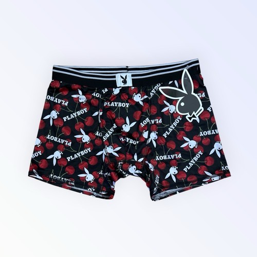 Playboy black cherries boxer - black,
