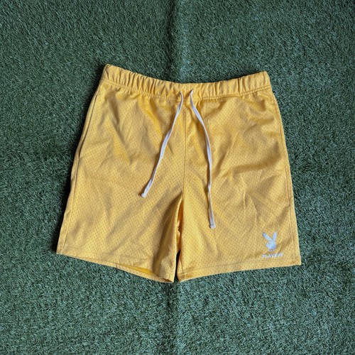 Playboy shorts mesh yellow - shorts,
